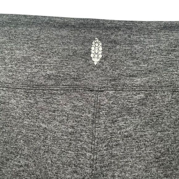 Free People Movement Grey Halo Cutouts Stretch Yoga Workout Leggings Medium - Picture 7 of 7